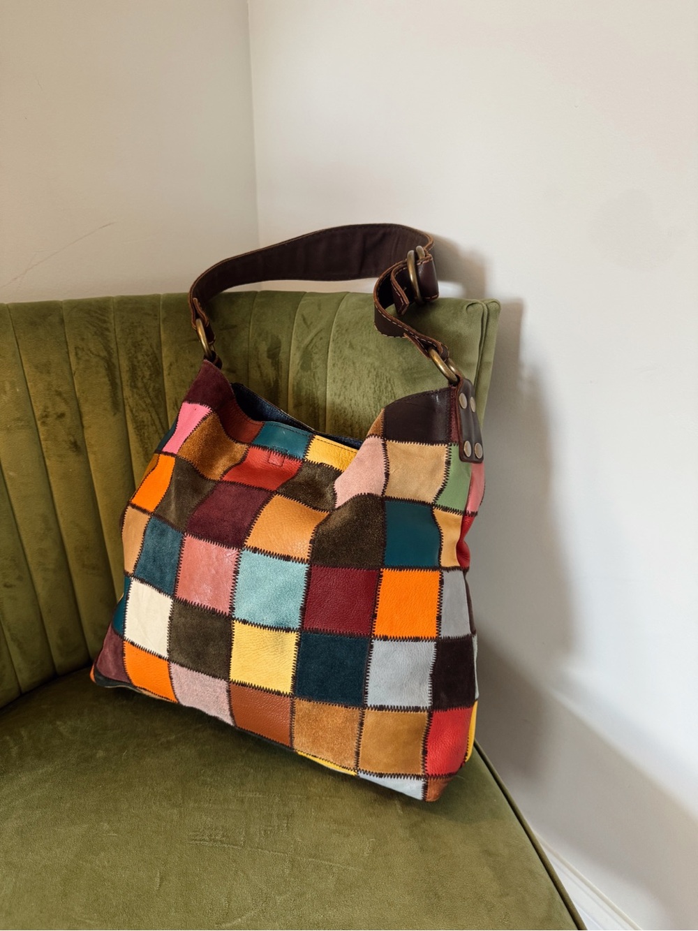 Lucky Brand Patchwork Multicolor Bag - Picture 2 of 9